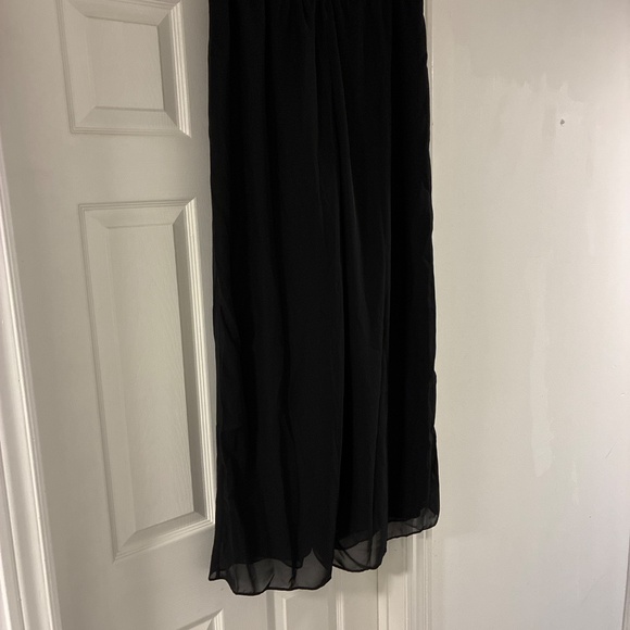 Flowy Wideleg Black Trousers - Picture 2 of 6